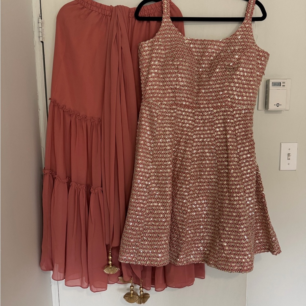 Brand new Elegant Pink Dress and Skirt Set